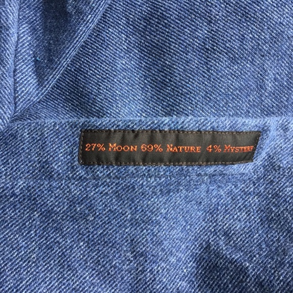 ETRO  blue cotton flannel button -down shirt  Sz 18~45 made in Italy 🇮🇹 - Picture 13 of 13